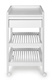 Troll Nursery | Lukas | Freestanding Changing Table on Wheels | White