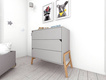 Bellamy Lotta gray 3-drawer chest of drawers