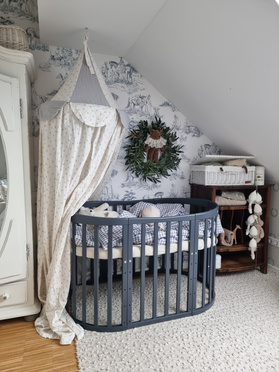 Waldin® łóżeczko 7w1 Owal