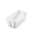 Stokke® Flexi Bath® + Newborn Support składana wanienka z wkładką niemowlęcą | White