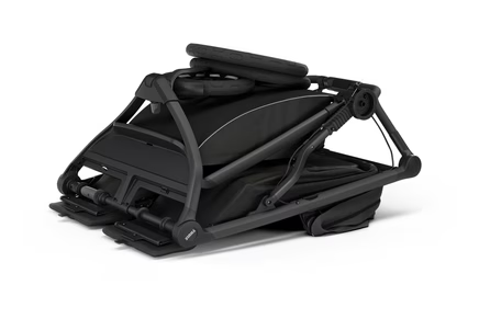 Thule® Urban Glide 3 Double twin multifunctional tricycle pram running | Jet Black Alu