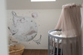 Waldin® tulle canopy with bracket Taupe