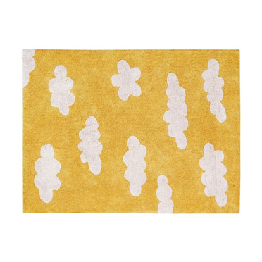Lorena Canals® handwoven 100% cotton rug 120 x 160 cm | Cloud Mustard