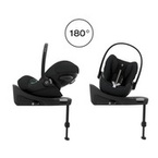Cybex® Cloud G i-Size convertible 0-13 kg seat with swivel base | Moon Black Plus