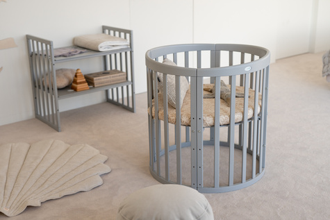 Waldin® 7in1 Oval crib