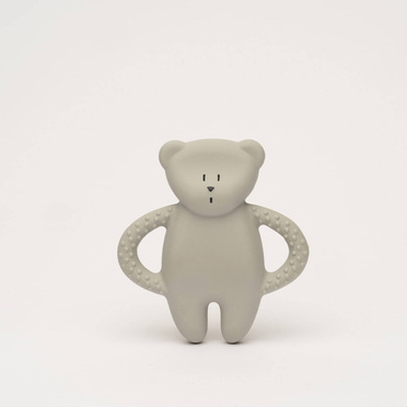 Moonie Gray teddy bear teether made of natural rubber