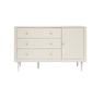 Pinio Miloo chest of drawers 3 drawers + 1 door champagne