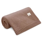 Yosoy | Diamonds latte cotton blanket