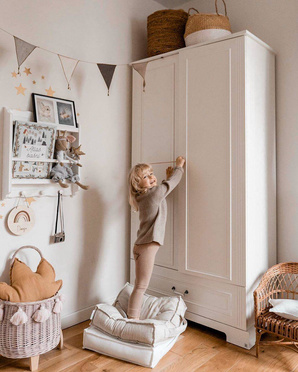Bellamy® Ines tall 2-door closet 'tall' | Elegant White