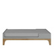 Bellamy | Up! gray crib 70x120 expandable to 70 x160 + desk