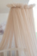 Waldin® tulle canopy with bracket Beige