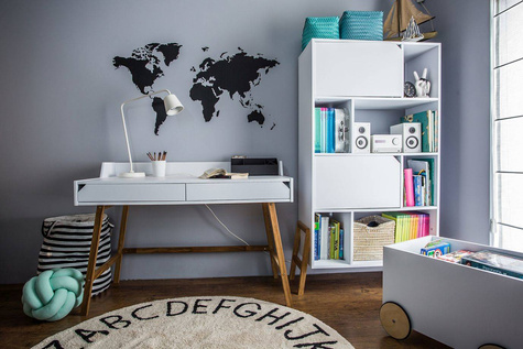 Bellamy Lotta snow bookcase