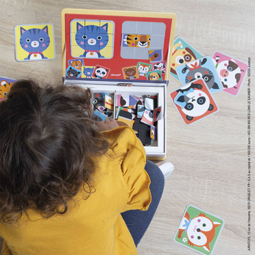 JANOD Magnetiibook Magnetyczna Układanka Puzzle Zwierzątka
