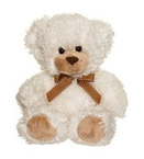 Teddykompaniet® plush cuddly mascot, Roger bear cream 25cm