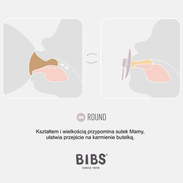 Bibs  Hevea smoczek uspokajający S Blush Night 