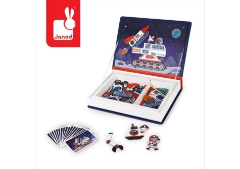 Janod | Magnetyczna Układanka | Magnetibook | Kosmos