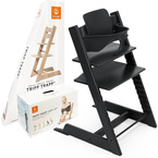 Stokke® Tripp Trapp® 2in1 set, highchair + baby set | Black