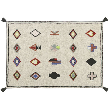 Lorena Canals® handwoven 100% cotton rug 140 x 200 cm | Naador