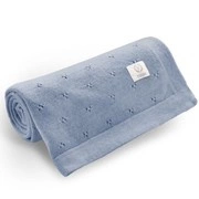 Yosoy® 100% merino wool jersey blanket | blue
