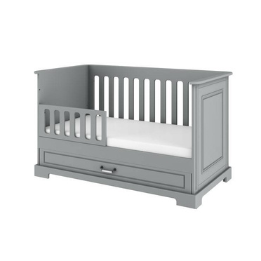 Bellamy® Ines łóżeczko 70/140 z szufladą i funkcją sofy | Neutral Grey