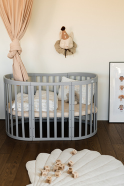 Waldin® 7in1 Oval crib