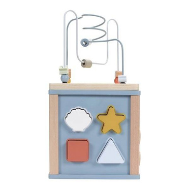 Little Dutch® wooden activation cube | Ocean blue