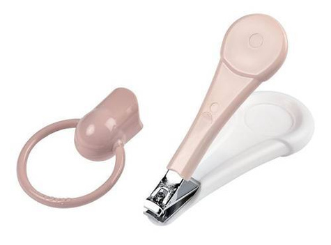 BEABA | Nail Clippers in Case | Old Pink