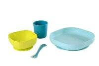 Beab | Set of Silicone Dishes with Suction Cup | Blue