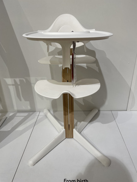 Stokke® Nomi® 3-in-1 set, ergonomic feeding chair | Natural White
