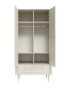 Pinio Miloo chest of drawers 3 drawers + 1 door champagne