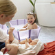 Stokke® Flexi Bath® X-Large + Newborn Support large tub with insert | Calming Lavender banner