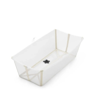 Stokke® Flexi Bath® X-Large duża składana wanienka | Transparent Sandy Beige