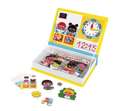 Janod | Magnetibook | Magnetic Jigsaw Puzzle | Learn to Watch