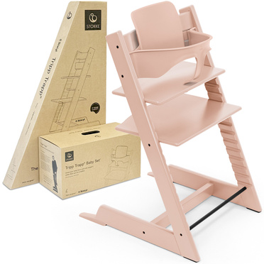 Stokke® Tripp Trapp® 2in1 set, chair + baby set | Serene Pink