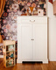 Bellamy® Ines 2-door tall chest of drawers | Elegant White