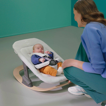 Bugaboo® Giraffe Newborn Set Base podstawa podłogowa leżaczka | Neutral Wood
