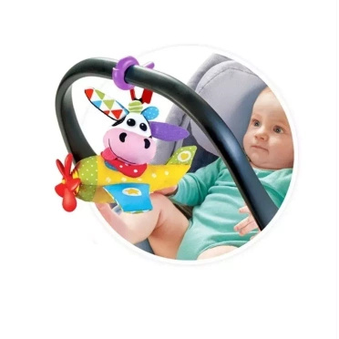 Yookidoo Musical Stroller Pendant with Melodies | Musical Airplane | Cow
