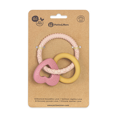 Petite&amp;Mars® silicone teether Love