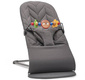BabyBjorn | BLISS Baby Bouncer leżaczek-bujaczek 100% Bawełna  rama dark grey Petal Quilt  + zabawka Googly eyes