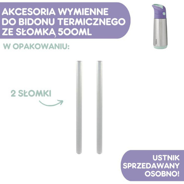 B.Box® zestaw słomek do butelki termicznej 500ml