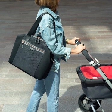Storksak® Stroller bag Stevie luxe black