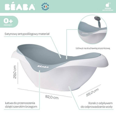BEABA Camele’o | Klasyczna Wanienka Dziecięca | Green Blue