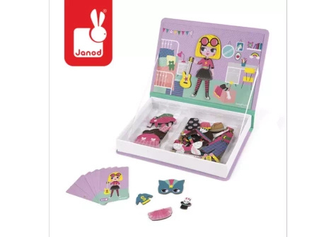 Janod | Magnetic Puzzle | Magnetibook | Costume Girl