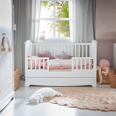 Bellamy Royal timeless white łóżeczko 70x140