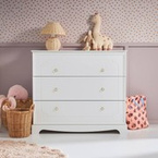 Bellamy Royal timeless white komoda 3-szufladowa