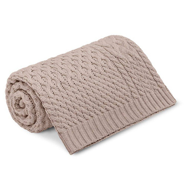 Yosoy® Knitted Blanket Merino Wool 100% MONTREAL cocoa milk