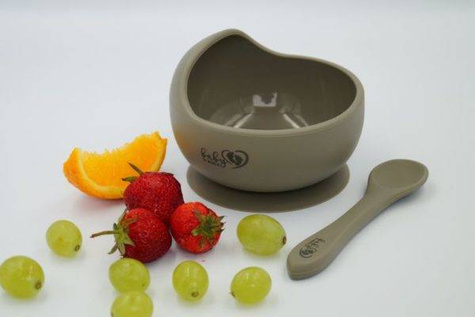 Baby In World® silicone bowl with spoon