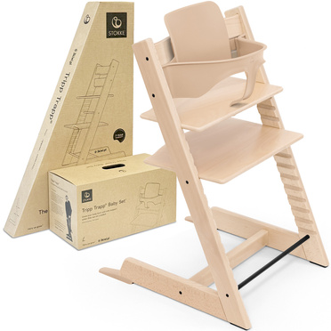 Stokke® Tripp Trapp® 2in1 set, chair + baby set | Natural