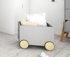 Bellamy Lotta gray crate on wheels