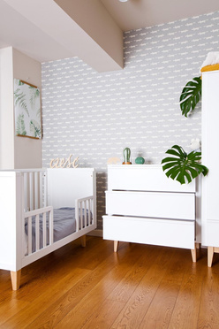 Troll Nursery | Scandy | Toddler Rail | Wymienny Bok do Łóżeczka - 120 x 60 cm | White